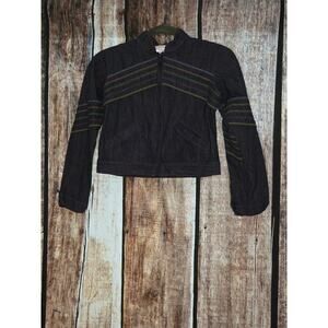 American Girl Just Like You -On The Go Size Medium Rainbow Thread Denim Jacket